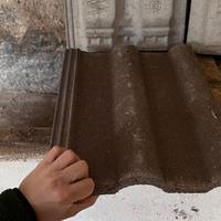 Tegole in cemento Doppia Romana testa di moro