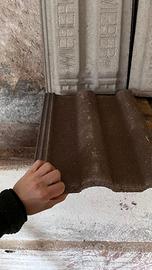 Tegole in cemento Doppia Romana testa di moro