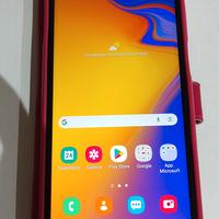 telefono samsung j6+ con cover libro