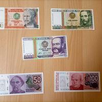 Banconote Perù e Argentina