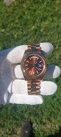 Seiko Mod Day-Date Rose Gold Chocolate (Nuovo)