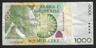 Albania - banconota circolata da 1000 Leke P-73b