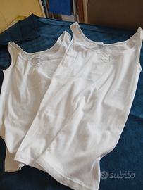 2 canottiera donna mai usate 