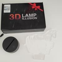 lampada cavallo multicolor