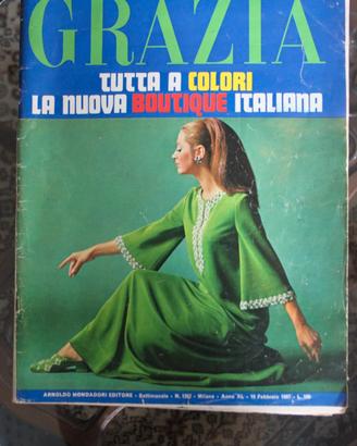 Riviste moda donna GRAZIA anni 70 entra e scegli n