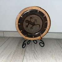 Piatto decorativo etnico fatto a mano