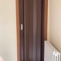 2 porte a soffietto marroni