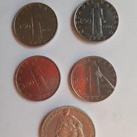 Monete Lire 10 e 50 Vaticano 1949, 1956, 1958