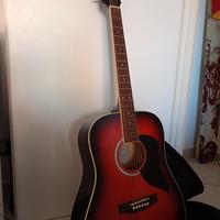 chitarra acustica corde metallo