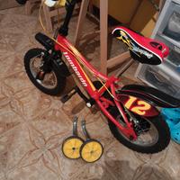 Bici Bambino Lombardo Monopoli 12" Rossa con Rotel