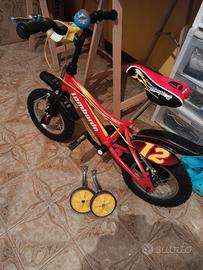 Bici Bambino Lombardo Monopoli 12" Rossa con Rotel