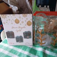 Scatola lampada natale con pile