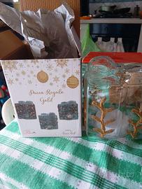 Scatola lampada natale con pile