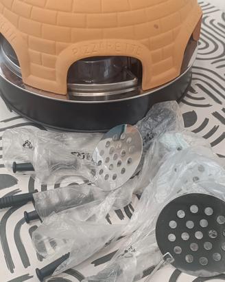 forno per pizza con cupola in terracotta 
