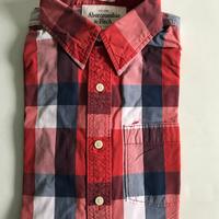 Camicia rossa a quadri Abercrombie & Fitch (A&F)