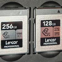 Lexar CF express 256 GB + 128 GB