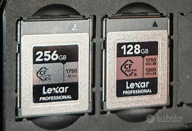 Lexar CF express 256 GB + 128 GB