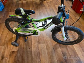 Bici Bambino con rotelle, ruote da 16 pollici
