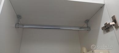 2 aste per armadio montaggio a soffitto