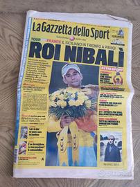 Quotidiani VIncenzo Nibali vittorie Giro e Tour