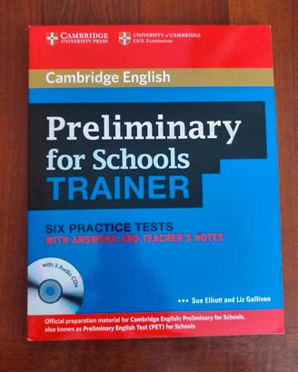 Preliminary for Schools Trainer libro nuovo superi