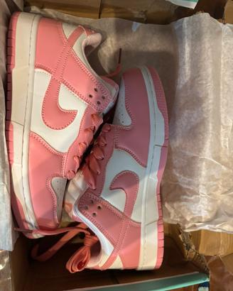 Dunk low rosa nuove taglia 36