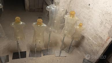 manichini uomo/ bambino mezzo busto con piedistall