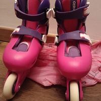 Roller bambina PLAY3 rosa-lilla