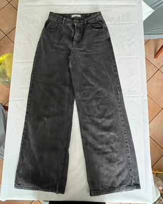 Pantaloni jeans pull&bear colore nero taglia 34