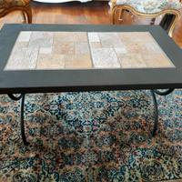 Tavolino ferro battuto  con poltrone