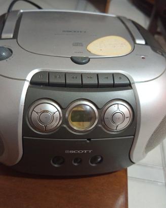 Scott sx25 -boombox cd+ cassetta+radio fm- 
