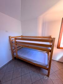 Letto a castello in legno