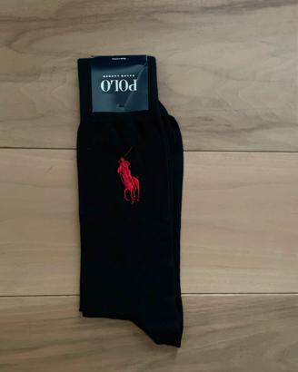 Calzini uomo Ralph Lauren nero e rosso