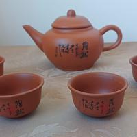 Servizio per Sake' in argilla