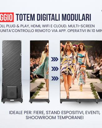 Totem Digitale Modulare per eventi