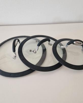 Coperchi universali in vetro e silicone