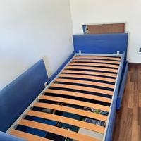 Letto singolo Flou con cassetti