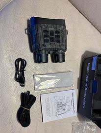 Visore notturno binocolo con batteria integrata 