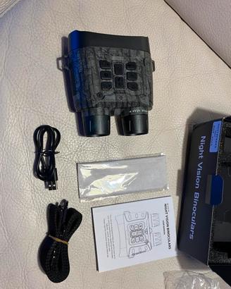 Visore notturno binocolo con batteria integrata 