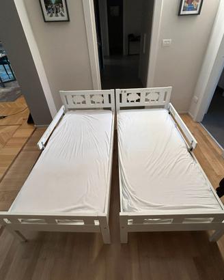 2 x Letti IKEA per bambini (Kritter) + materassi