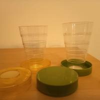 Bicchieri Pieghevoli vintage plastica telescopico