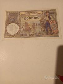 Banconota 100 dinari Occupazione Montenegro 