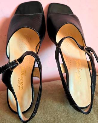 Sandali neri donna Mevynel Linea Comfort Tg.40