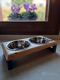 mangiatoia rialzata artigianale 