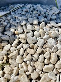 Pietra bianca per decorar azione