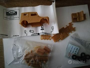 Modellino fiat campagnola polizia kit montaggio