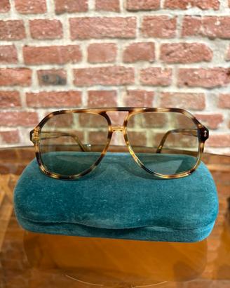 Occhiali da sole GUCCI GG1042S Aviator Havana Verd