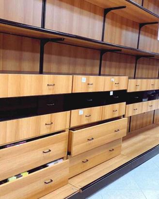cassettoni scorrevoli in legno