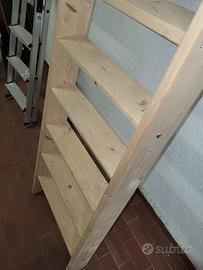 Scala legno massiccio per soppalco o letto