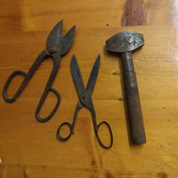 Lotto utensili vintage: cesoie, forbici